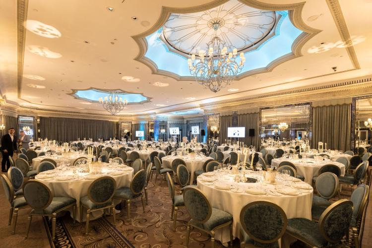 Tables set for lunch